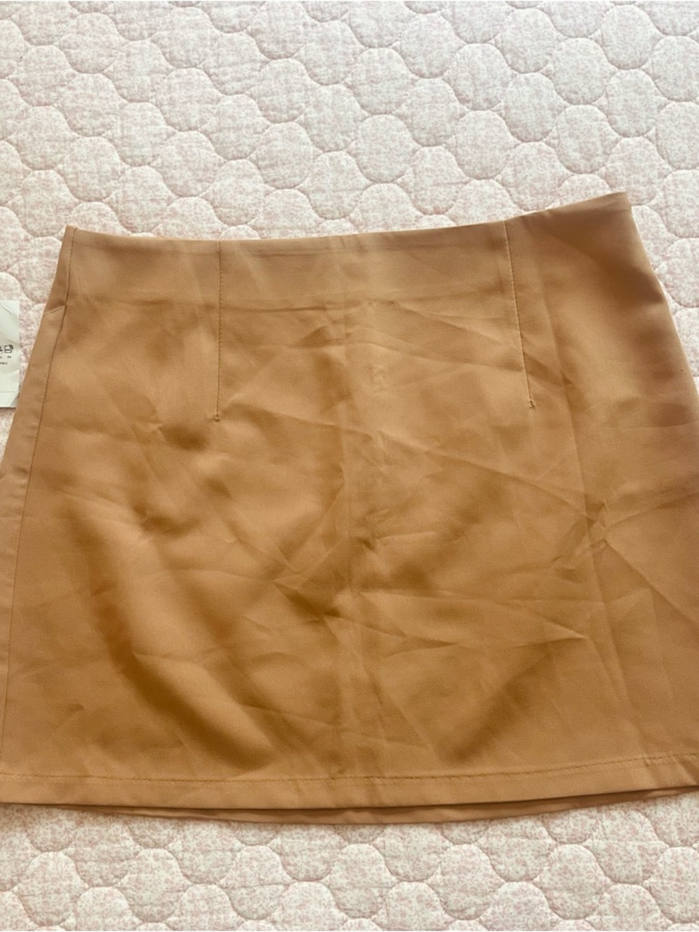 H&M Camel A-Line Mini Skirt M/L